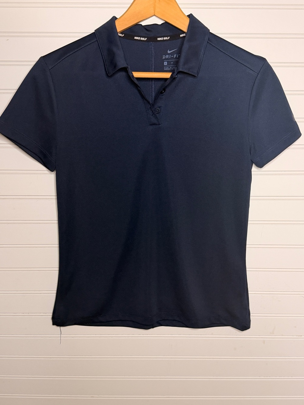 Nike Golf Dri-FIT Women's Navy Blue Performance Polo Shirt Size Small S Athletic
